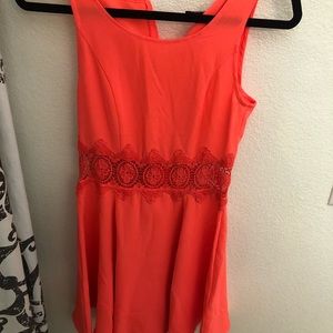 H&M bright orange dress. Size 4. NWT